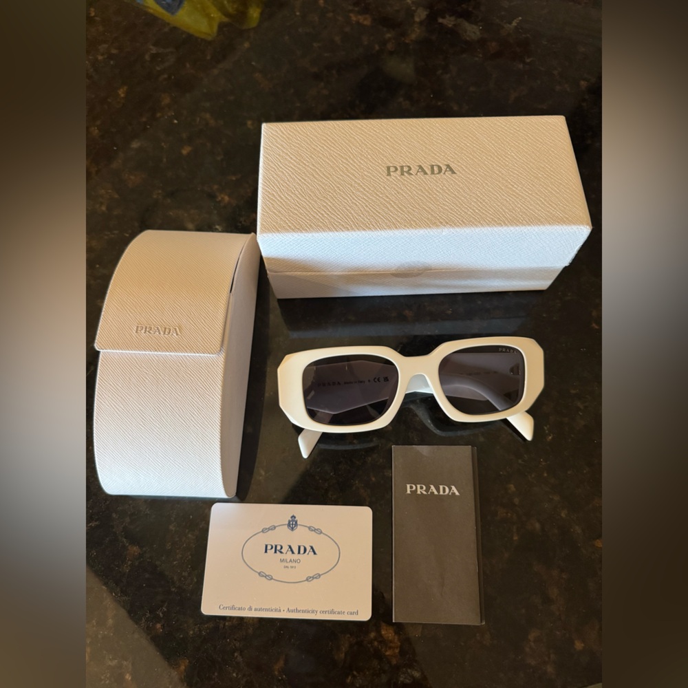 Prada PR17WS White Symbole Collection Sunglasses
